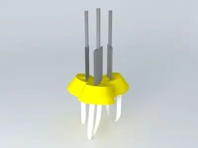 Three emergency oxygen masks Free 3D model