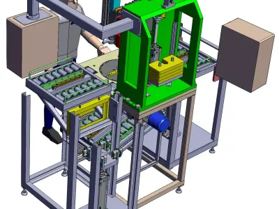 Automatic screw locking machine 3D model