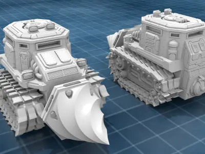 VEHICLE I with alt accesories 3D print model 3D print model
