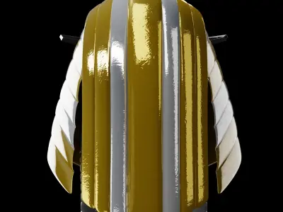 Pharaoh Eagle Hat 03 - SciFi Character Design Low-poly 3D model Low-poly 3D model