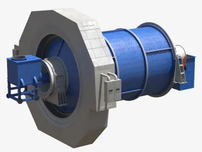 Ball Mill 3D model buy