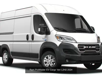 Ram ProMaster EV Cargo Van  2024 3D Model Pack