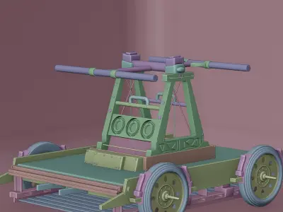 vintage railcar 3D model