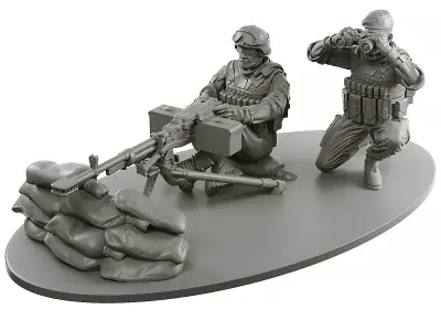 Machine Gun Kord  3D print model