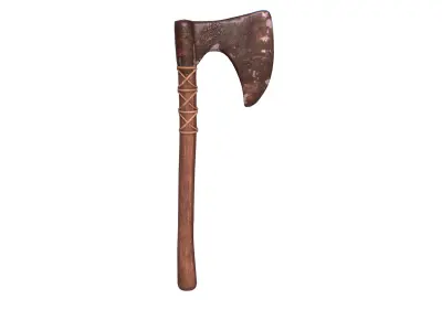 Viking Axe Low-poly 3D model 24