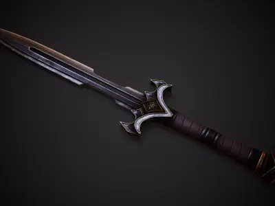 Clandestine - Inquisitor Dagger Low-poly 3D model