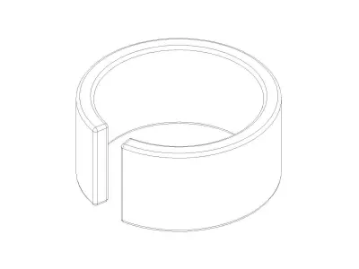 PIPE FITTINGS-PIPE BUSHING 3D model