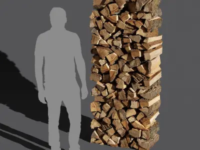  Vertical Firewood Stack Models Collection 