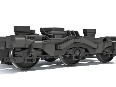 Train Wheels 3D model buy