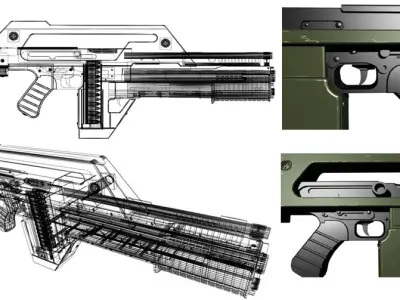 M-41 riffle  Free 3D model