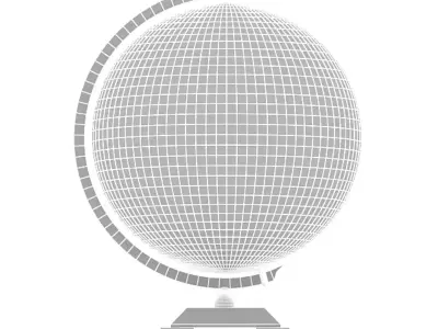 Stylish Globe 3D model