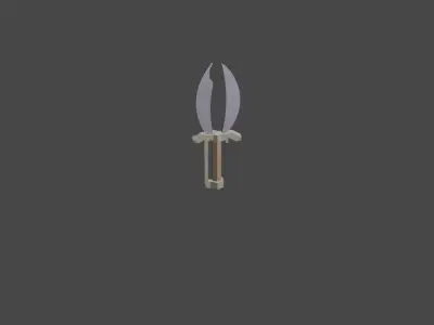 7 low poly sword asset pack Free low-poly 3D model