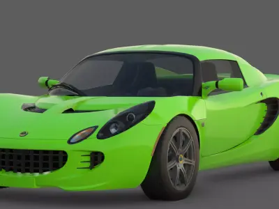 2006 Lotus Elise 3D Model  Lightweight Perfection Low-poly 3D model