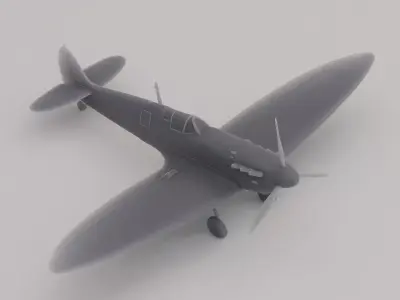 Supermarine Spitfire Mk IIa Fighter United Kingdom WWII 1936 3D print model
