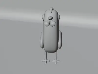 3D Cute Chicken Model - 3D Model For Cartoons - Chicken Model 3D 3D model