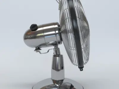 Antique Metal Table Fan 3D model