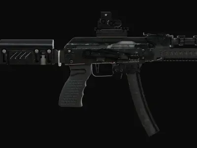 PP-19-01 Vityaz Free low-poly 3D model