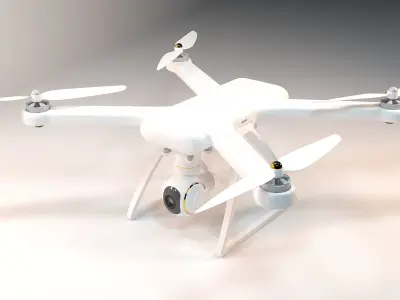Drone dji phantom quadcopter 3D model