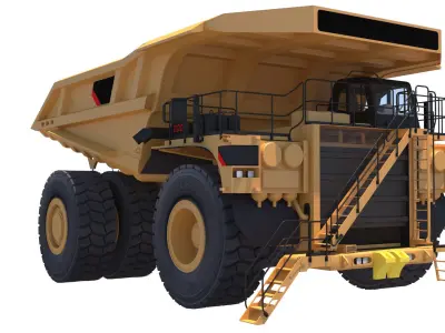 Dump Truck 3D model by mine3dsmax