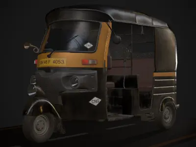 indian Tuk Tuk 3D model