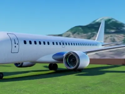 Embraer E190 3D model