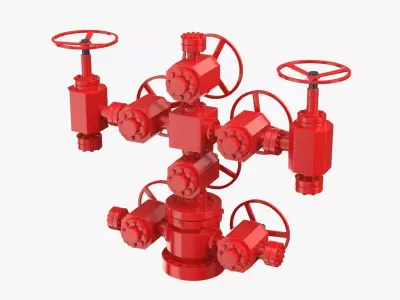 Oil Wellheads 3D model