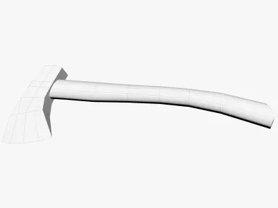 Axes low poly two Low-poly 3D model