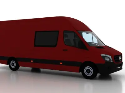 Mercedes Benz Sprinter L4H3 2015 Crew Van UK 3D model