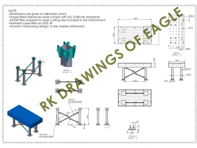 WELDING FIXTURE TABLE 3D model