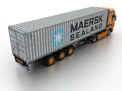 DAF XF 2013 3D model