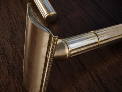 Vintage Gillette Tech Safety Razor 4K Low-poly 3D model