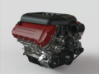 Car engine 3D model get
