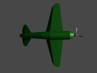 Airplane plane Low-poly 3D model