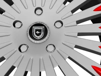 wheels lexani LF 734 3D model