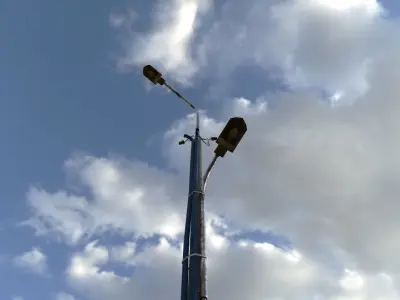 Street lamp Low-poly 3D model