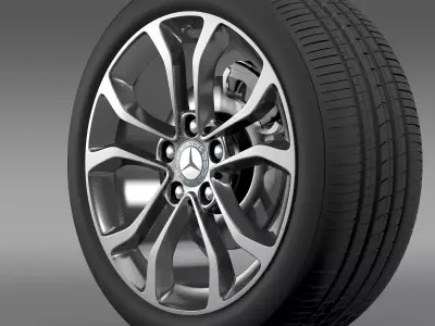 Mercedes Benz C 220 wheel 3D model