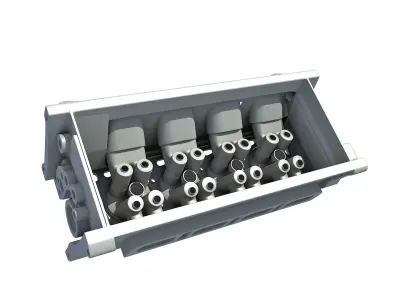 Engine Cylinder Head 3D model from CGTrader