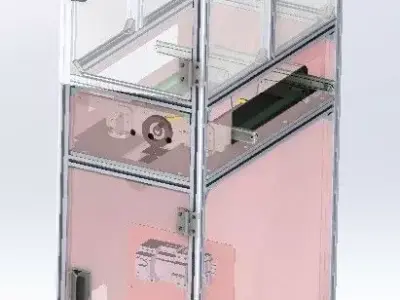 mini  conveyor 3D model for industry 3D model