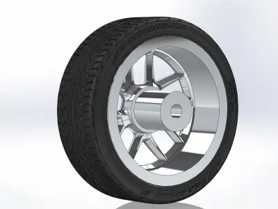 Custom wheels Ridler Style 610 for your scale model 3D print model