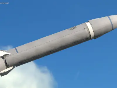 Hypersonic Missile AGM-183A ARRW 3D model