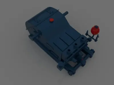 Mud Pumps Low-poly 3D model