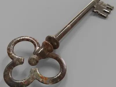 The Key old rusty 3D model purchase