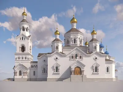 ORTHODOX CHURCH 3D model by dima-vasin