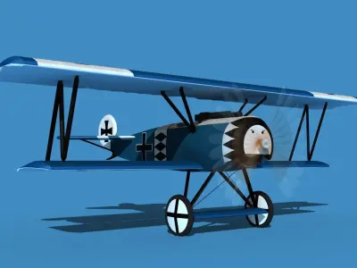Fokker D-VI V10 3D model