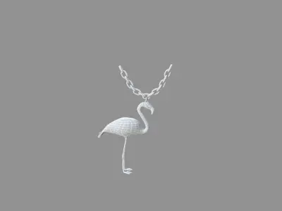 flamingo locket collection 3D model