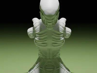 Xenomorph 3D-Print Ready 3D print model