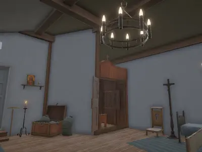Catholic temple - Church 3D model