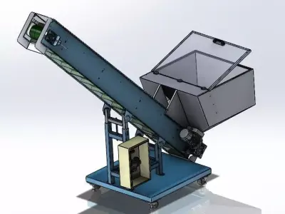 Conveyor For Industry 3D model