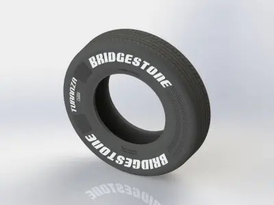 Bridgestone wheel 7 00R16 3D model