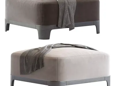 Keaton Ottoman 3D model